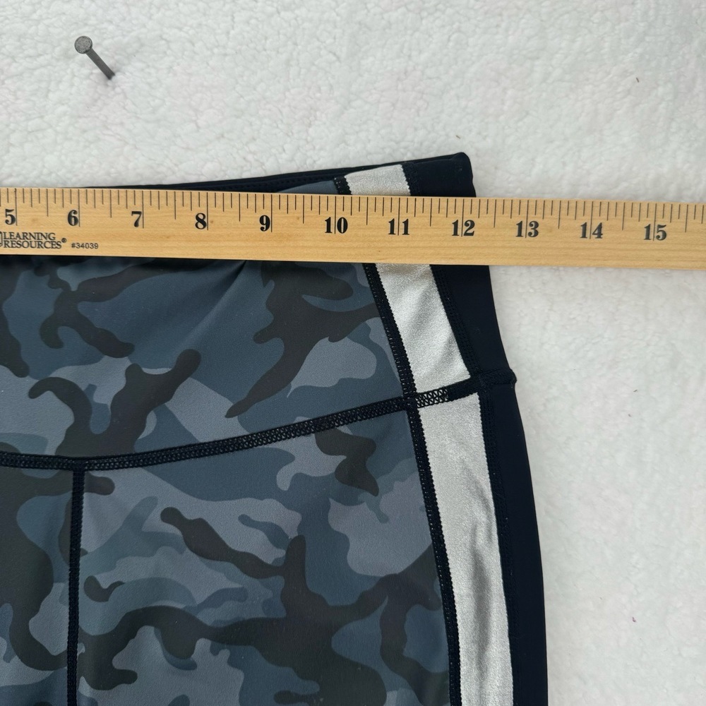 Veronica Beard X Bandier Ronda Leggings Camo Metallic Side Stripe Sophisticated - Picture 6 of 11